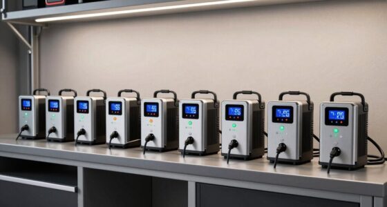 top garage battery chargers