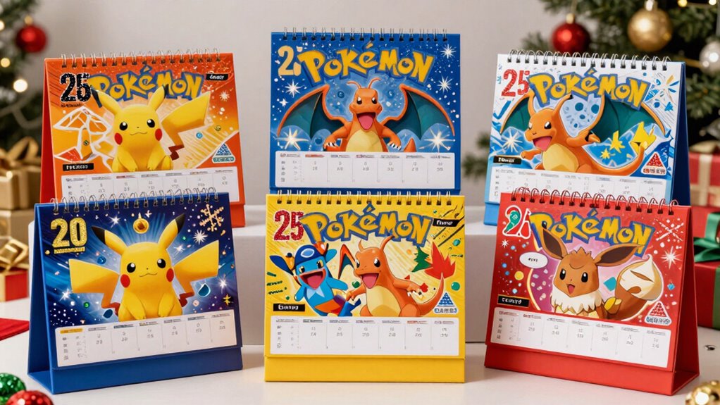 top holiday pok mon card calendars