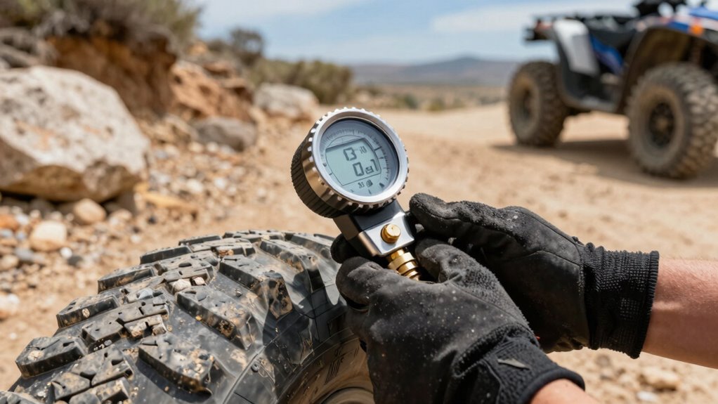 top off road pressure gauges