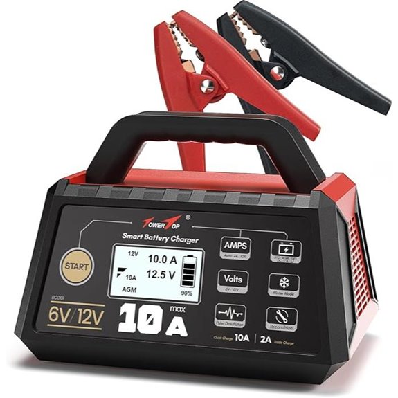 TowerTop 10A Smart Car Battery Charger