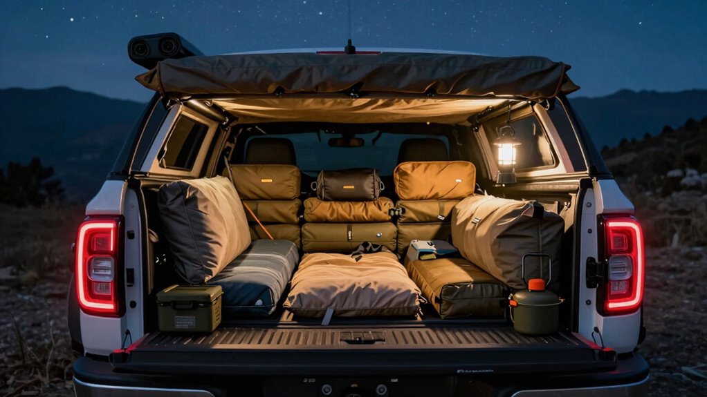 top truck bed camping cots