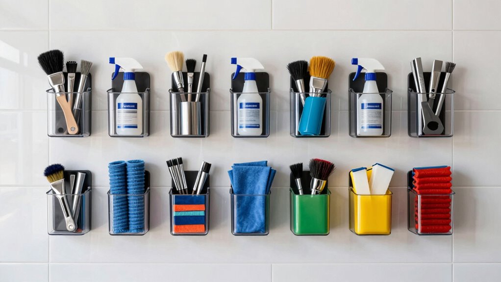 top wall mounted detailing racks