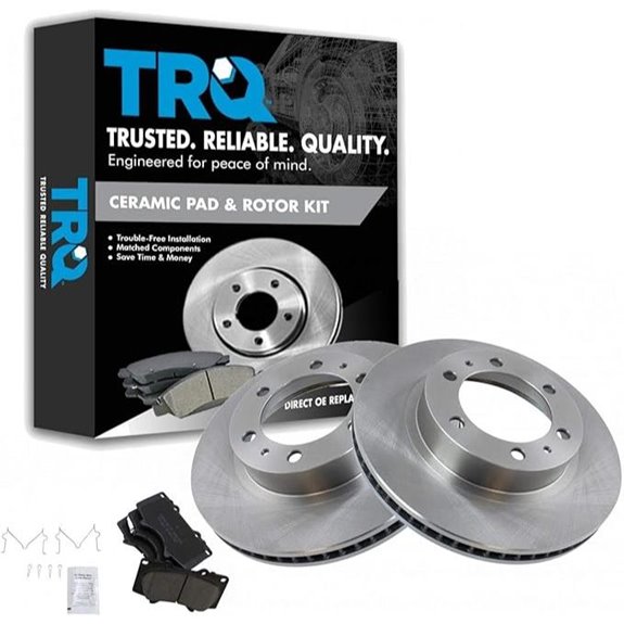 TRQ Brake Pad & Rotor Kit for Toyota 4Runner FJ Tacoma