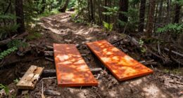 traction boards as bridges