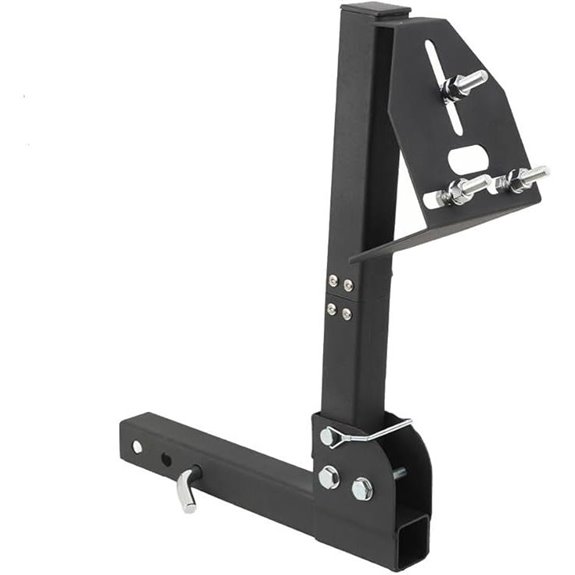 Hitch Spare Tire Carrier for Trailer and Truck Bed