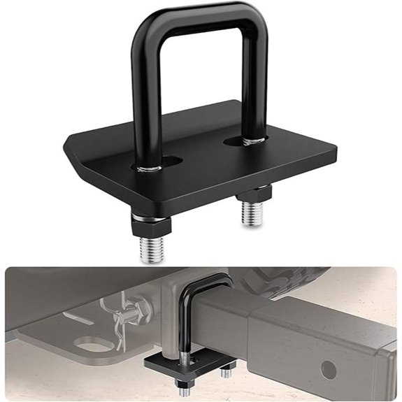 Nilight 2-inch Trailer Hitch Tightener with Rubber Anti-Rust