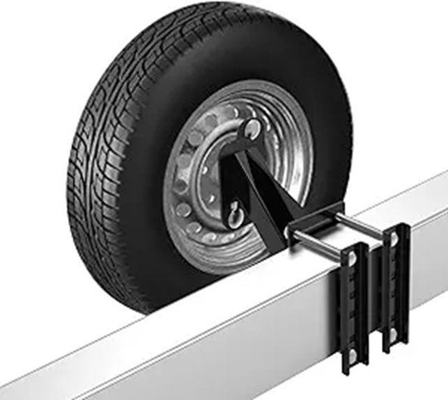 Qualward Spare Tire Mount Bracket for Trailers