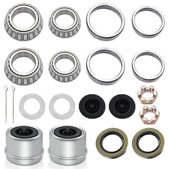 Trailer Wheel Bearing Kit with Dust Caps and Seals