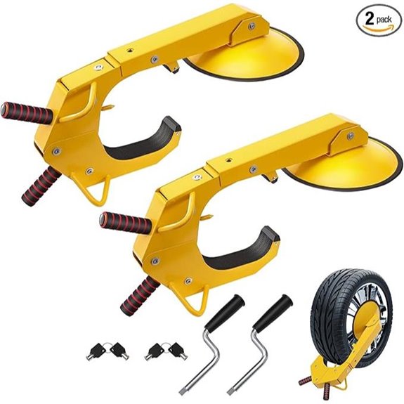 VEVOR 2-Pack Trailer Wheel Lock Anti-Theft Clamp