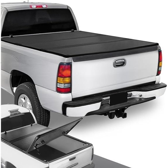 DNA MOTORING Tri-Fold Truck Bed Cover for Silverado Sierra