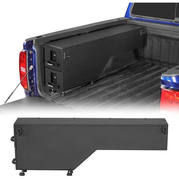 Hooke Road Truck Bed Wheel Well Toolbox for Chevy GMC