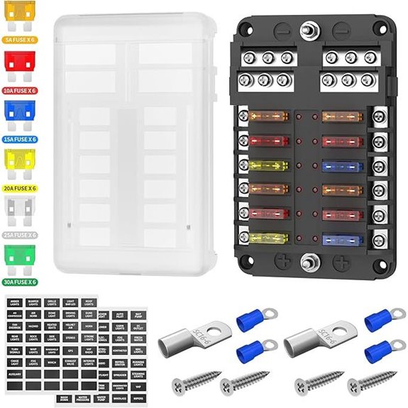 twelve slot fuse block