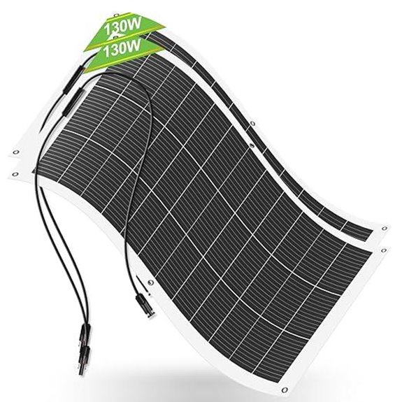 ECO-WORTHY 2pcs 130W Flexible Monocrystalline Solar Panels