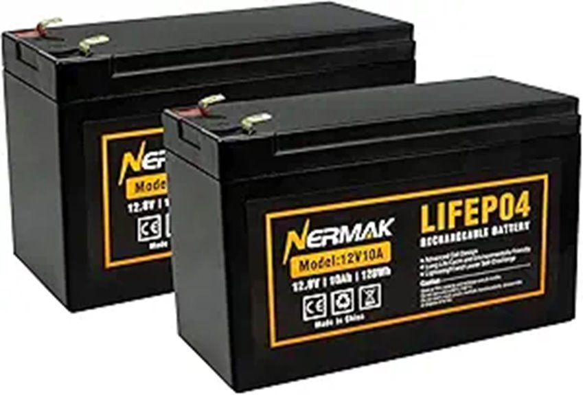 two lithium battery packs