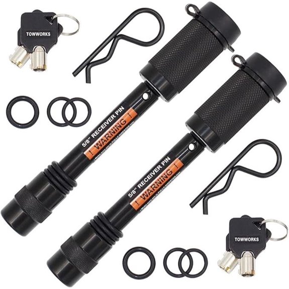 Trailer Hitch Lock Set 2-Pack 5/8 Keyed Alike