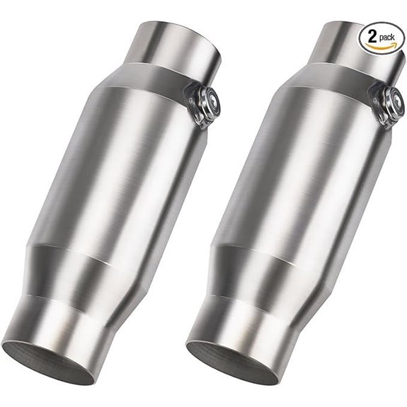 two pack 2 5 inch catalytic converters