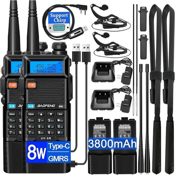 BAOFENG UV-5R 2-Pack Ham Radio with Accessories