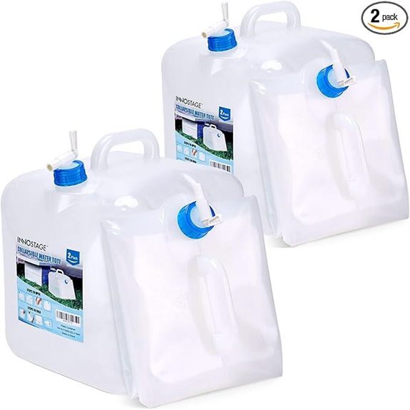 two pack collapsible water containers