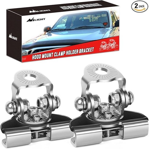 two pack light bar brackets