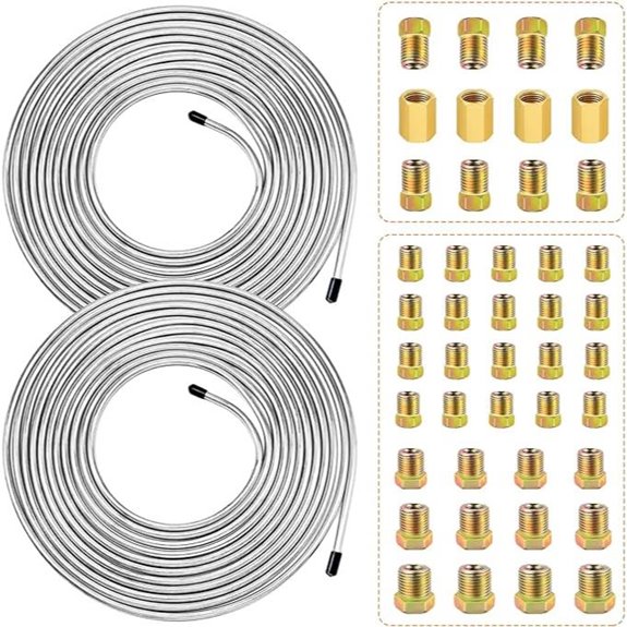 smseace 2Sets 25Ft Brake Line Tubing Kit