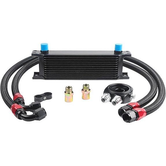 Universal 10-Row Oil Cooler Kit for Engine and Transmission