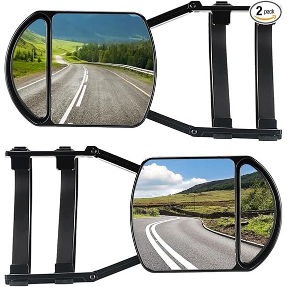 Universal Tow Mirrors 360° Rotation 2 Pieces