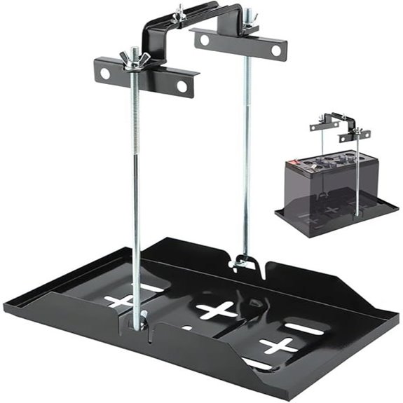 Universal Battery Hold Down Tray Kit for Cars and Marine