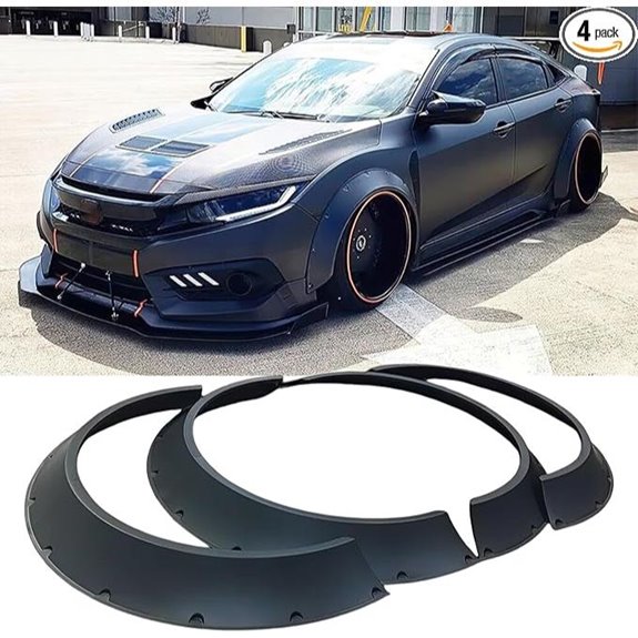 4PCS Universal Fender Flares for Cars