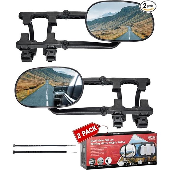 Universal Clip-On Towing Mirror Extensions (Model MG91)