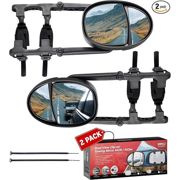 Universal Clip-On Towing Mirror Extensions