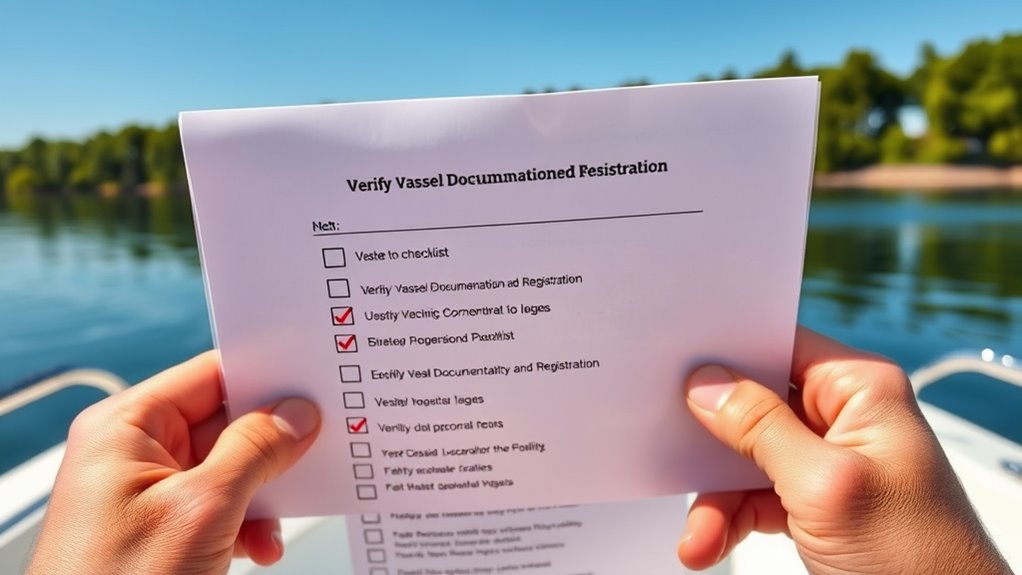 verify vessel documentation and registration