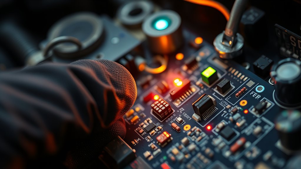 vibration damages solder connections