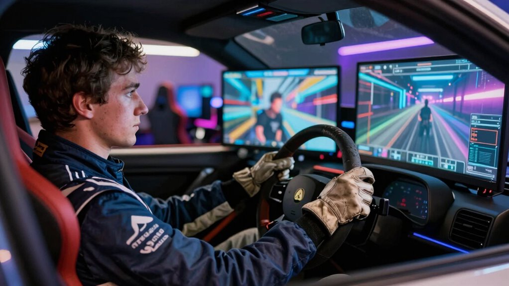 virtual racing vs driving