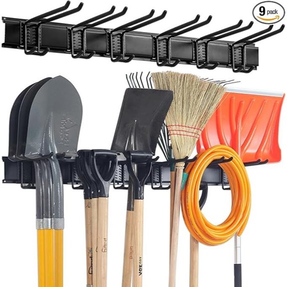 Garage Tool Organizer Wall Mount with Hooks