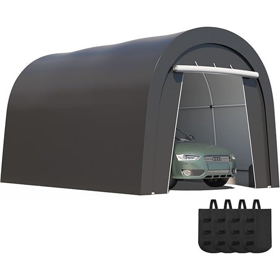 Kiss the Water Domed Carport with 4 Cloth Bags