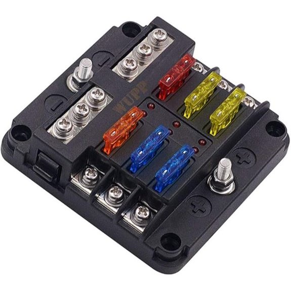 WUPP Waterproof 12V Fuse Block with LED Indicators