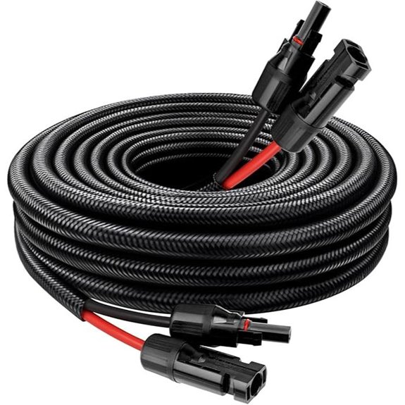Solar Panel Extension Cable with Waterproof Connectors