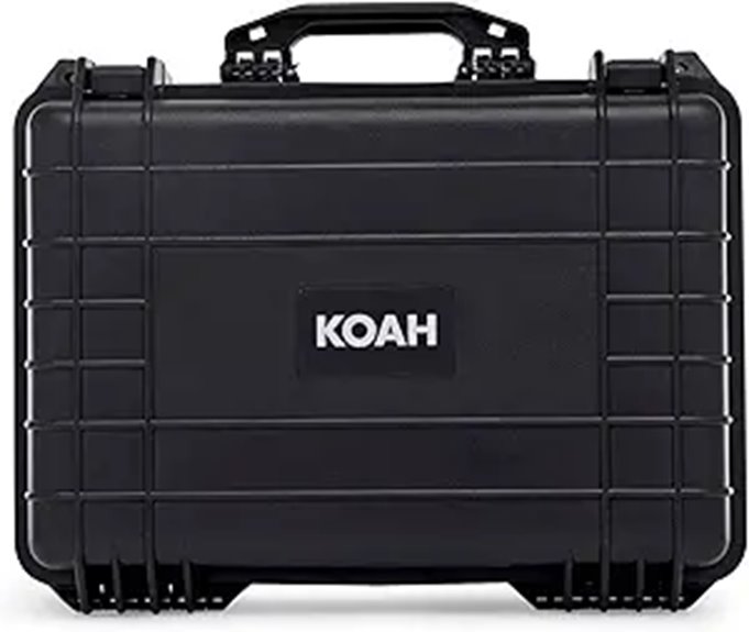 Koah Weatherproof Hard Case with Customizable Foam (18 x 14 x 7 Inch)