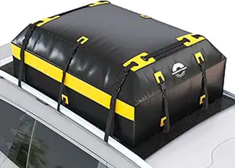 Rooftop Cargo Carrier Waterproof Luggage Bag with Hooks