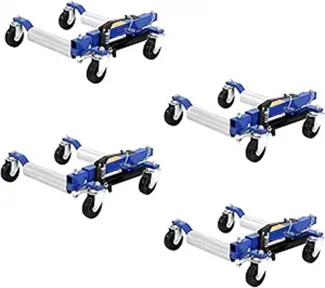 Car Wheel Dolly Jack Set with Hydraulic Tire Jack