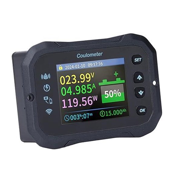 WiF Battery Monitor with HD Screen and Alerts