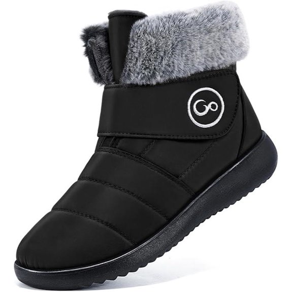 Aomigoct Women’s Winter Fur Lined Snow Boots