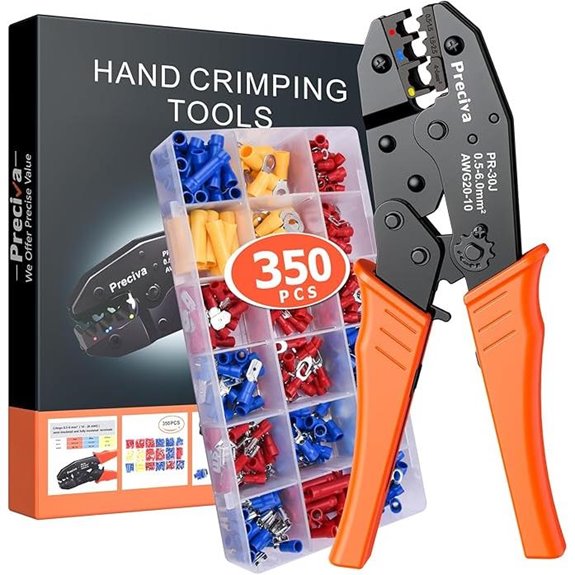 Preciva Wire Crimping Tool Kit with Connectors