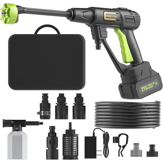 Cordless Pressure Washer 990PSI with Nozzle & Hose