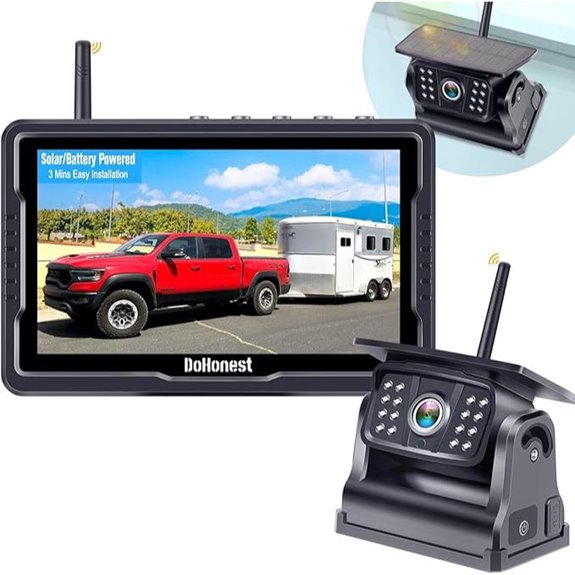 Wireless Backup Camera Kit with Monitor for Vehicle