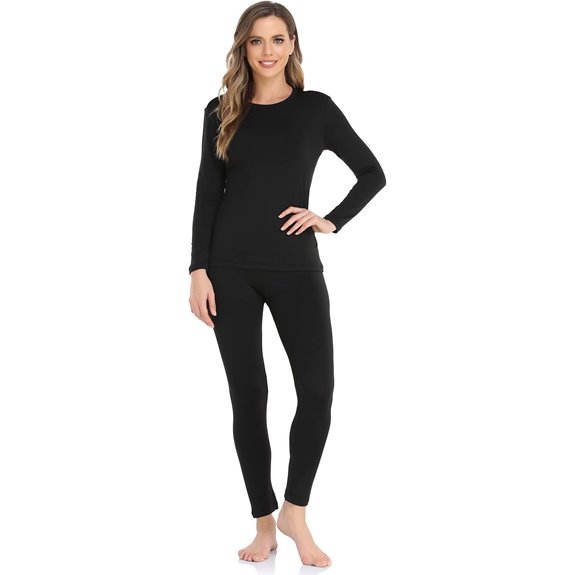 women s fleece lined thermal long johns