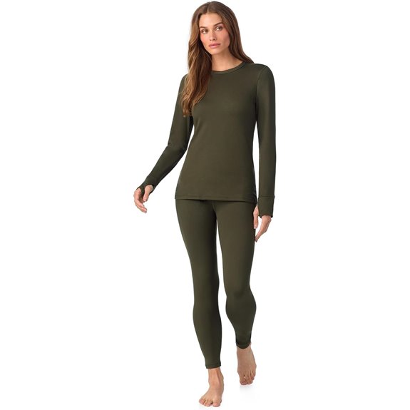 women s fleece thermal set