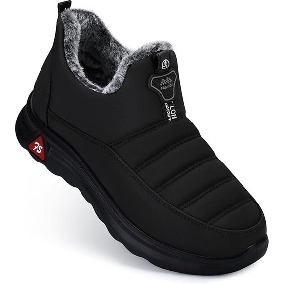 SHIBEVER Women's Warm Waterproof Slip-On Snow Boots