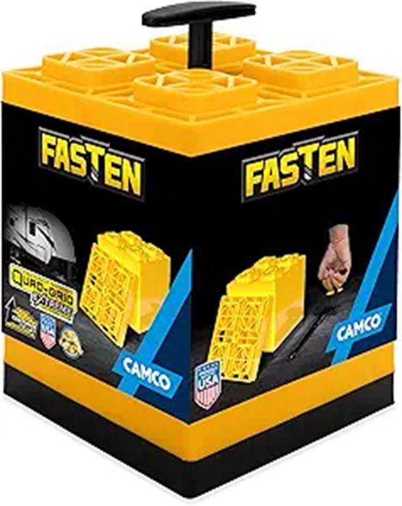 Camco RV Leveling Blocks 10-Pack Interlocking Yellow