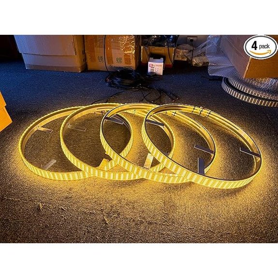 Yellow/White 17.5 Switchback Wheel Lights (Set of 4)